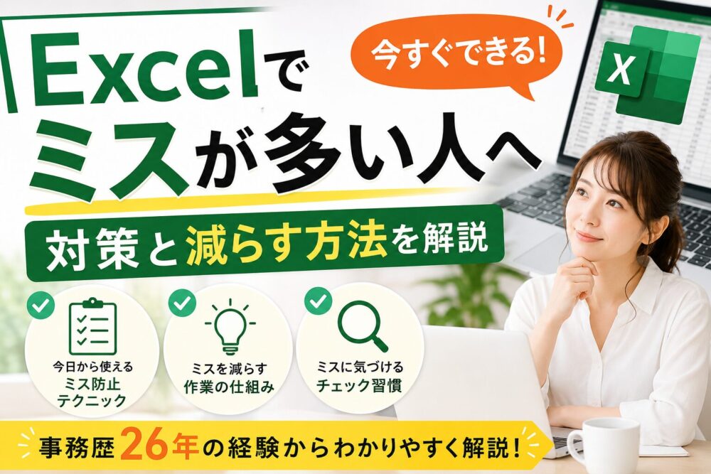 Excelでミスが多い人へ